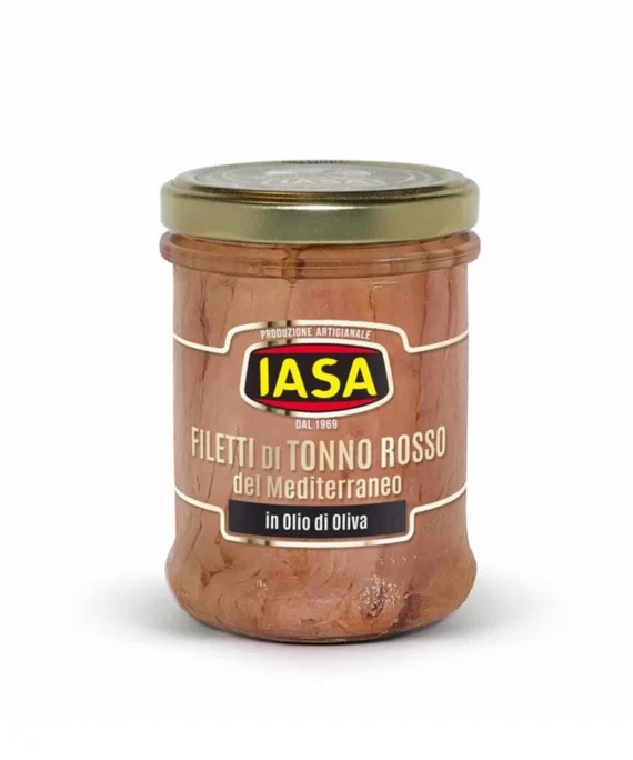 Filetti di Tonno Rosso del Mediterraneo in Olio d'Oliva - Iasa 200 g