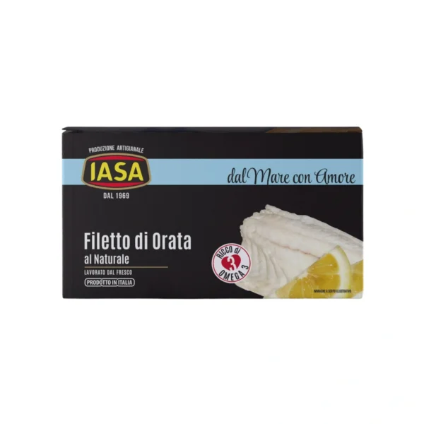 Filetto di Orata del Mediterraneo al Naturale - Iasa 145 g
