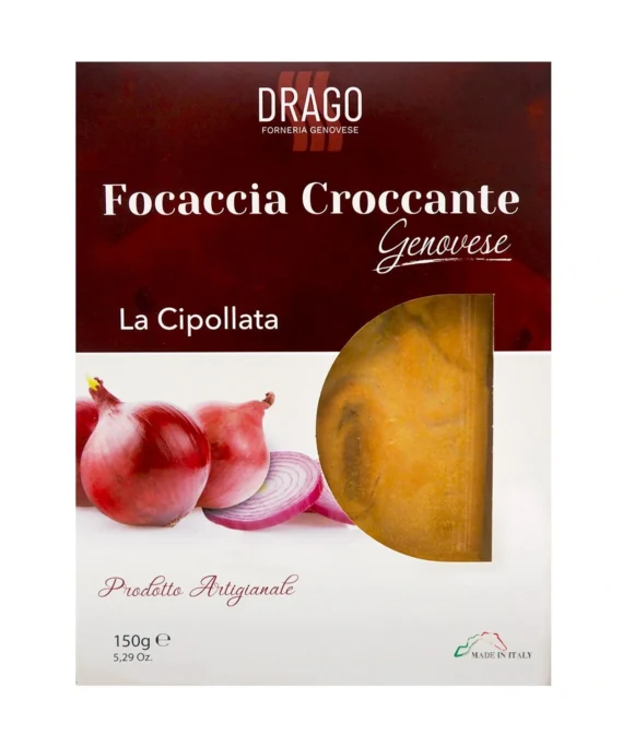 Focaccia Genovese Croccante Cipollata - Drago Forneria 150 g
