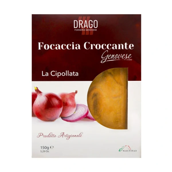 Focaccia Genovese Croccante Cipollata - Drago Forneria 150 g