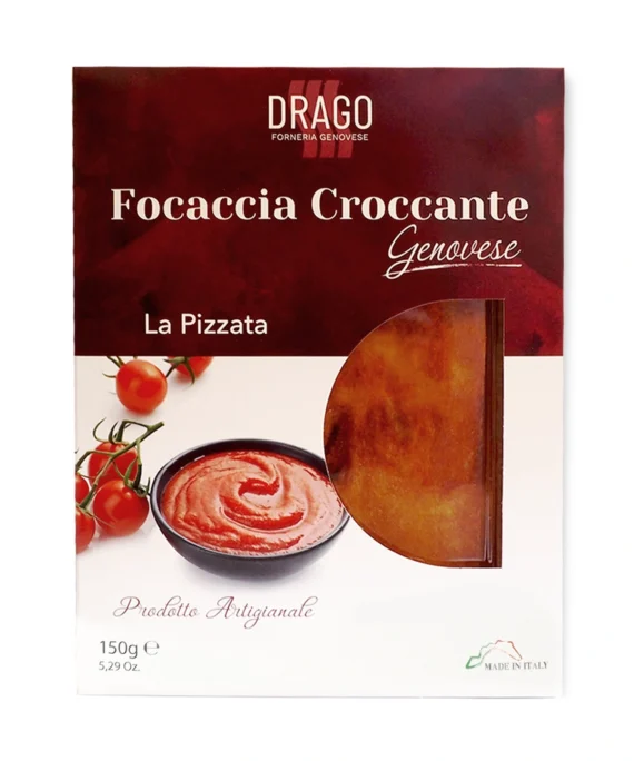 Focaccia Genovese Croccante Pizzata - Drago Forneria 150 g