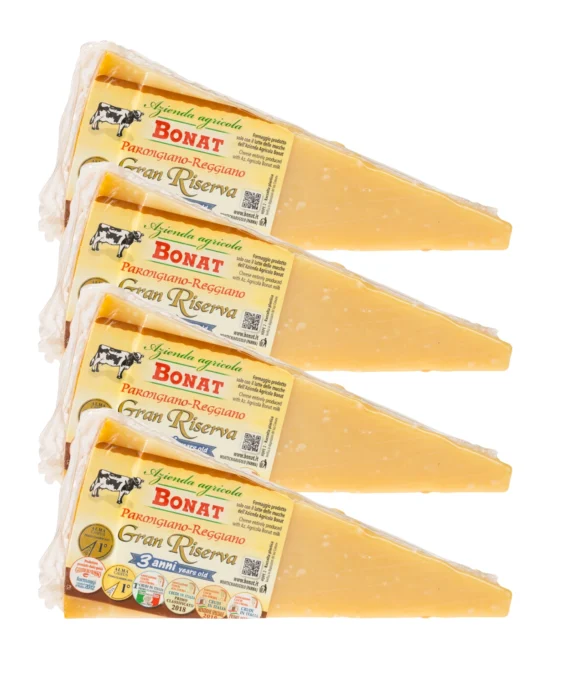 Parmigiano Reggiano Bonat Gran Riserva Extra stagionato 3 anni 4 spicchi - 2 kg