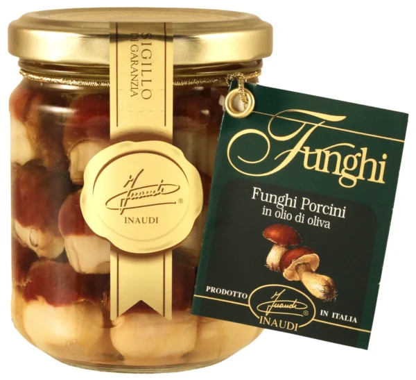 Funghi Porcini Interi Testa Rossa Mignon - Inaudi 190 g