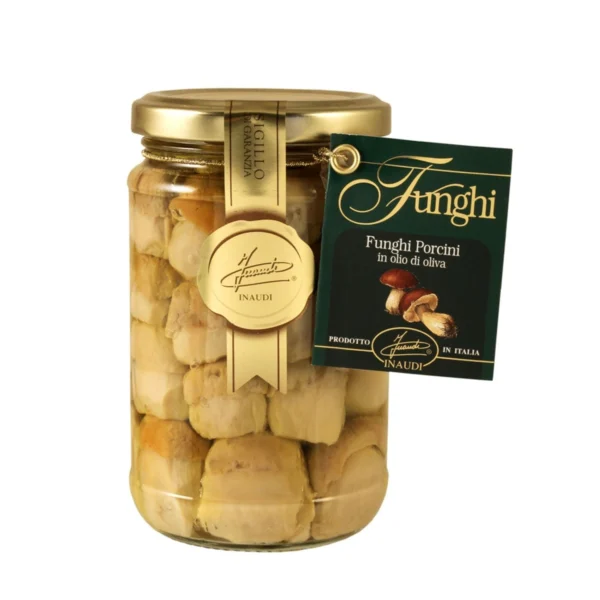 Funghi Porcini Interi in Olio d'Oliva - Inaudi 280 g