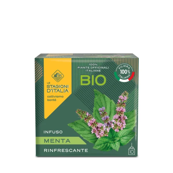 Infuso di Menta Piperita BIO Filiera Italiana - Le Stagioni d'Italia 10 filtri