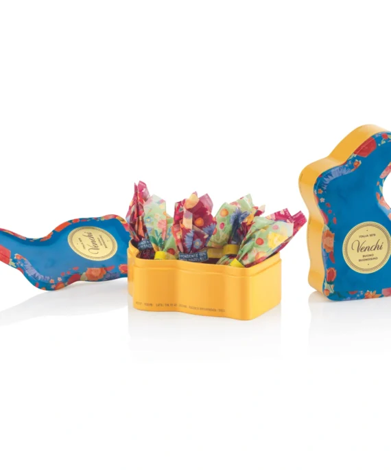 Lattina Coniglio Blu con Cioccolatini Assortiti - Venchi 66 g