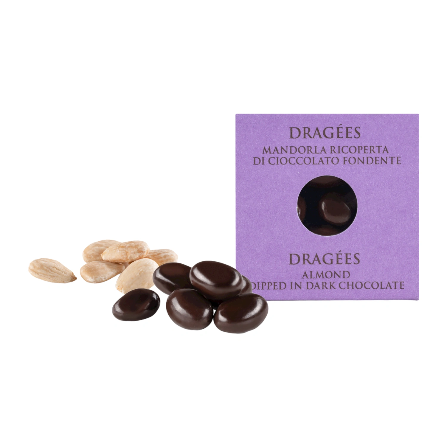 Mandorla rivestita di Cioccolato Fondente 66% - T'a Milano 120 g Mandorla rivestita di Cioccolato Fondente 66% - T'a Milano 120 g