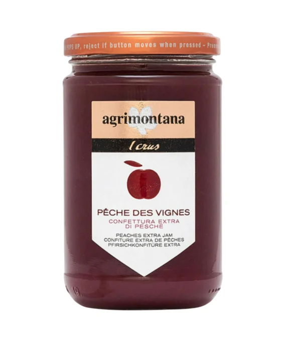 Confettura Extra di Pesche Peche des Vignes I Crus - Agrimontana 340 g
