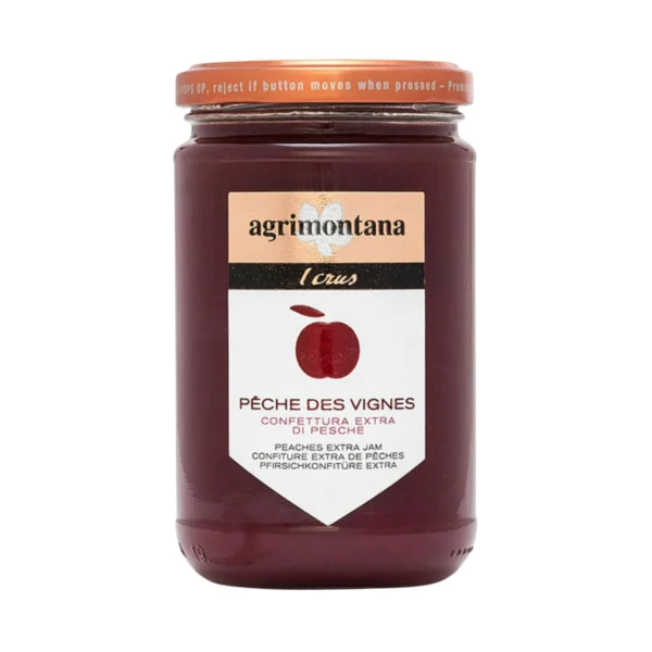 Confettura Extra di Pesche Peche des Vignes I Crus - Agrimontana 340 g