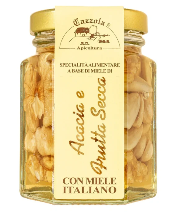 Miele di Acacia con Frutta Secca - Apicoltura Cazzola 135 g
