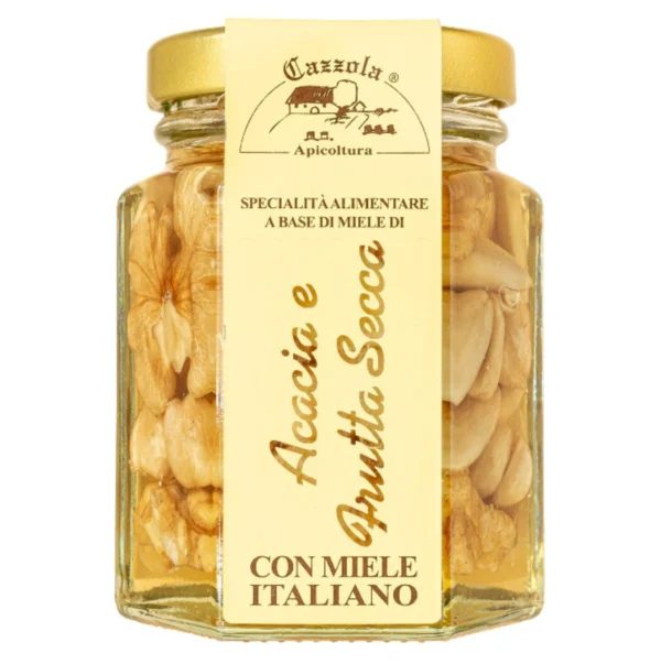 Miele di Acacia con Frutta Secca - Apicoltura Cazzola 135 g