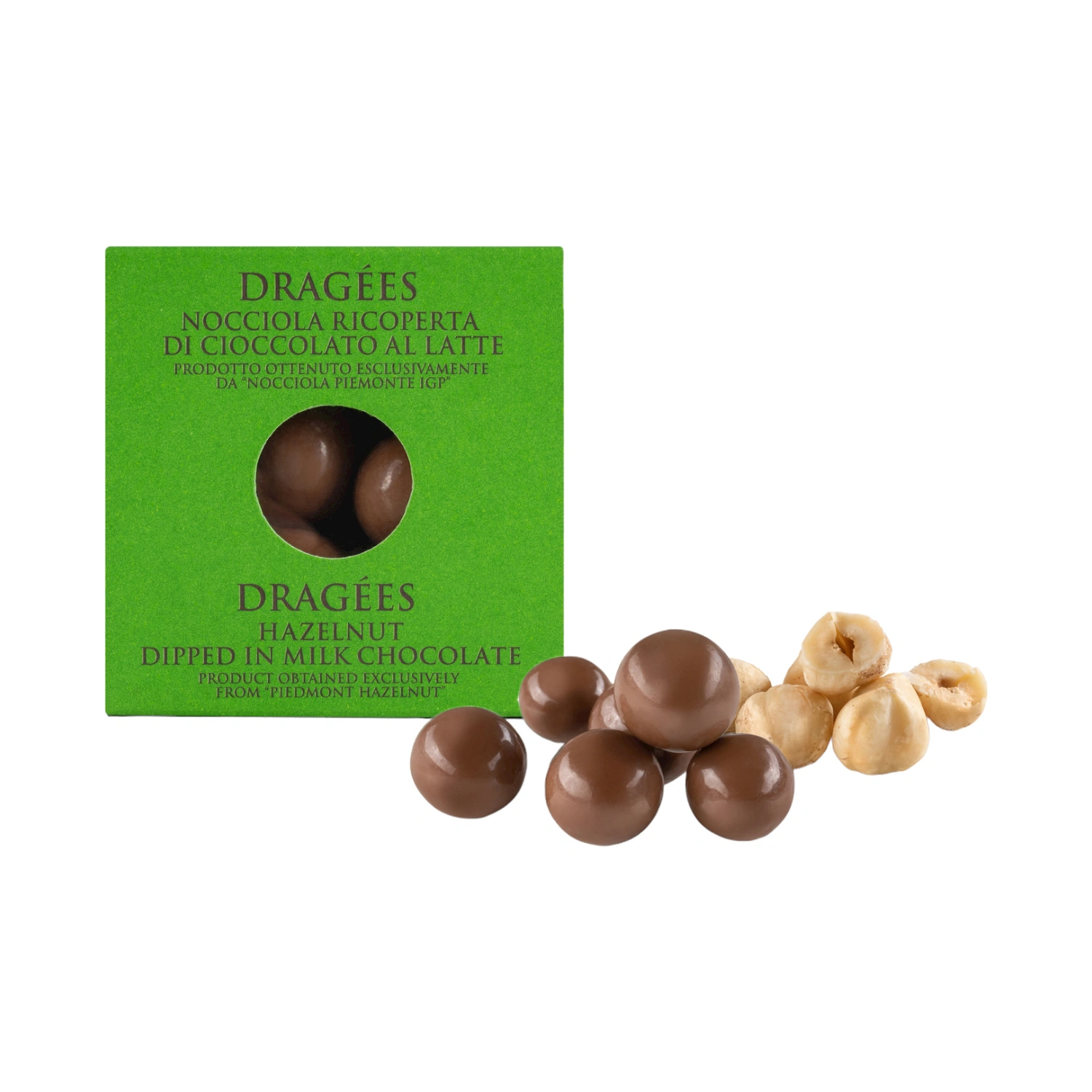 Nocciola IGP del Piemonte rivestita di Cioccolato al Latte 36% - T'a Milano 120 g Nocciola IGP del Piemonte rivestita di Cioccolato al Latte 36% - T'a Milano 120 g