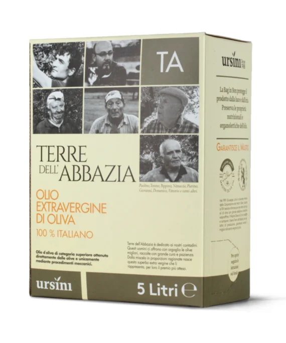 Olio Extravergine di Oliva Terre dell'Abbazia Bag in Box - Ursini 5 l