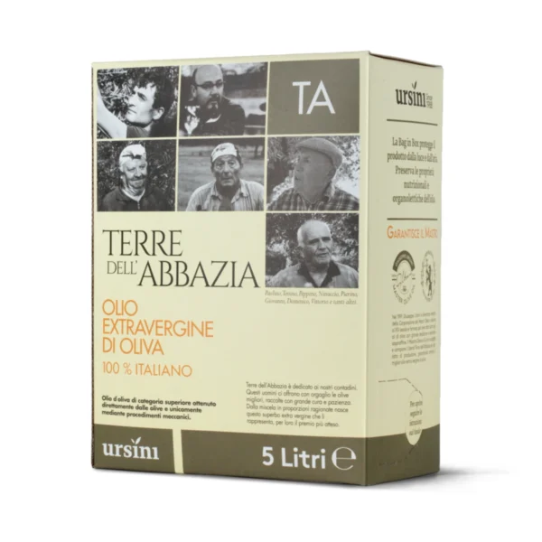 Olio Extravergine di Oliva Terre dell'Abbazia Bag in Box - Ursini 5 l