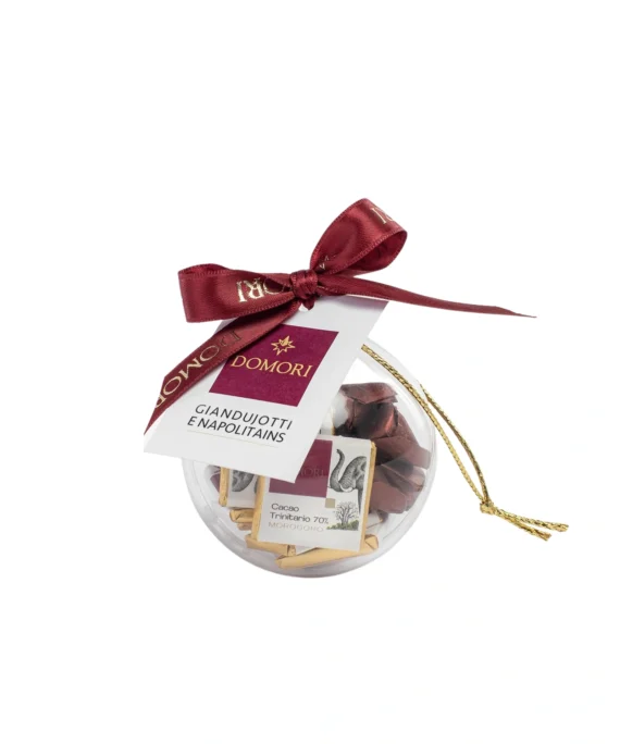 Pallina di Natale con Cioccolatini Assortiti - Domori 100 g