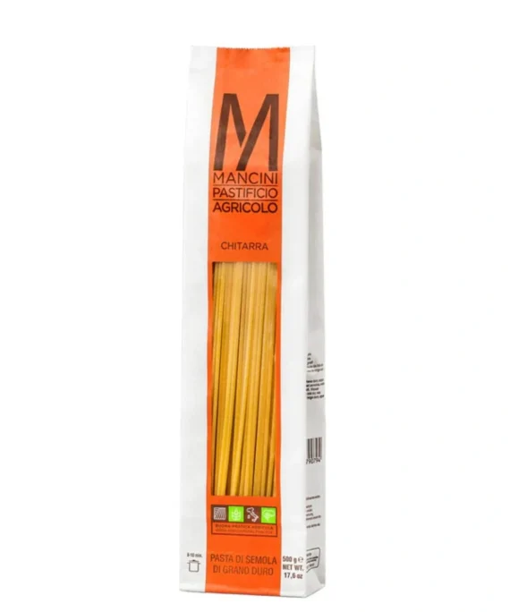 Spaghetti alla Chitarra di Grano Duro - Mancini Pastificio Agricolo 500 g