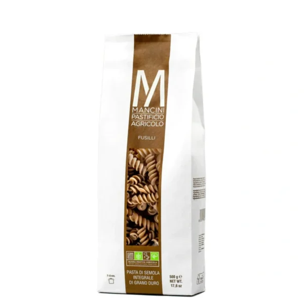 Fusilli Integrali di Grano Duro - Mancini Pastificio Agricolo 500 g