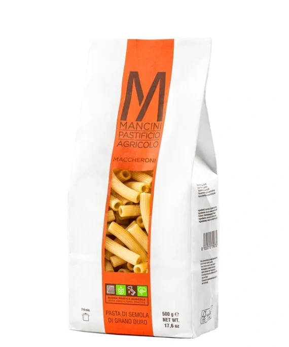 Maccheroni di Grano Duro - Mancini Pastificio Agricolo 500 g