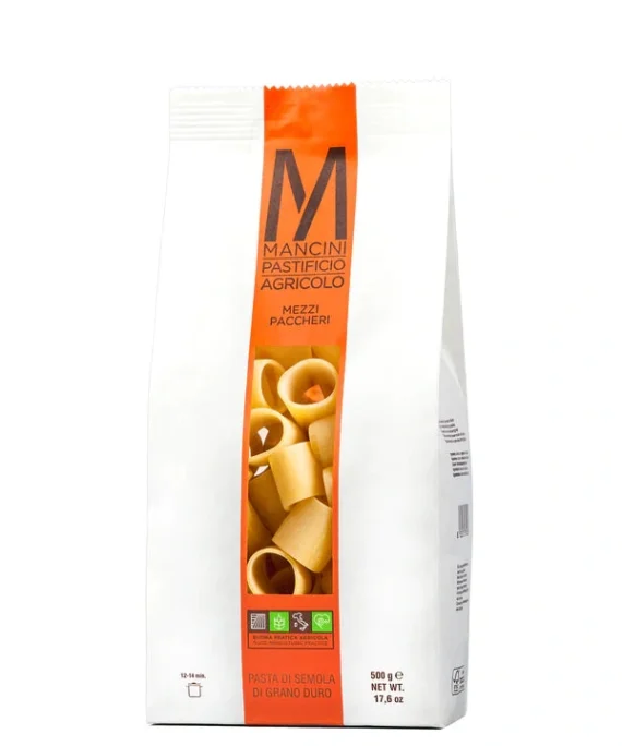 Mezzi Paccheri di Grano Duro - Mancini Pastificio Agricolo 500 g