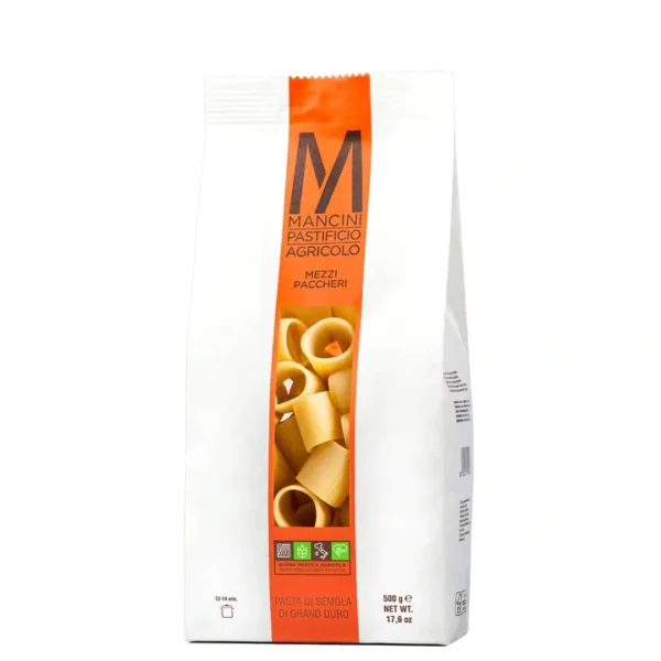 Mezzi Paccheri di Grano Duro - Mancini Pastificio Agricolo 500 g