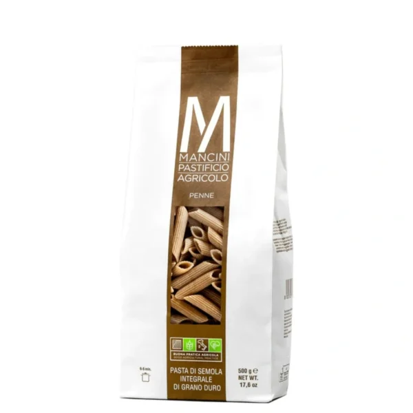 Penne Integrali di Grano Duro - Mancini Pastificio Agricolo 500 g