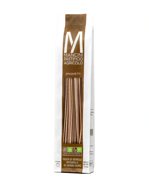 Spaghetti Integrali di Grano Duro - Mancini Pastificio Agricolo 500 g