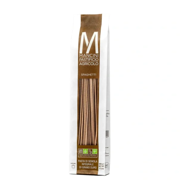 Spaghetti Integrali di Grano Duro - Mancini Pastificio Agricolo 500 g