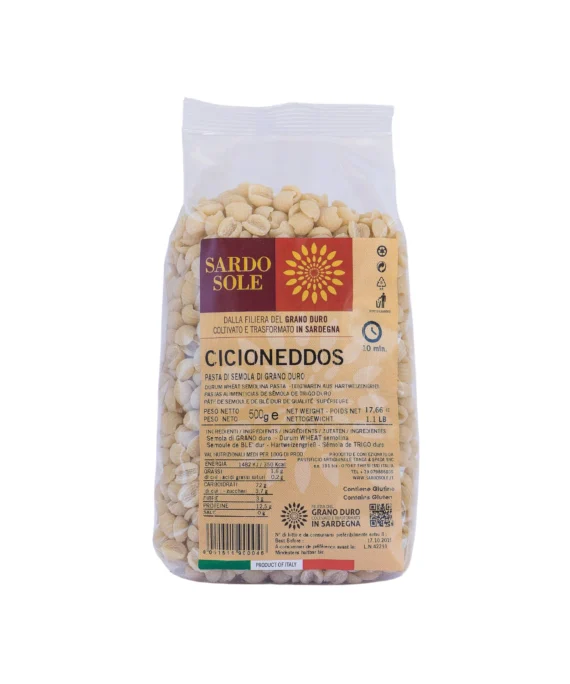 Pasta di Semola di Grano Duro Cicioneddos - Sardo Sole 500 g