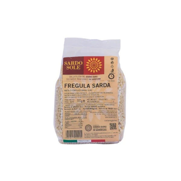 Pasta di Semola di Grano Duro Fregula Sarda - Sardo Sole 500 g