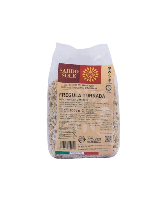 Pasta di Semola di Grano Duro Fregula Turrada - Sardo Sole 500 g