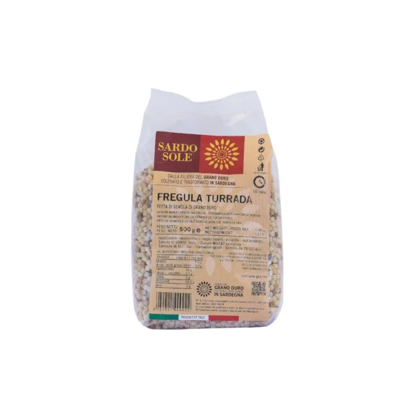 Pasta di Semola di Grano Duro Fregula Turrada - Sardo Sole 500 g