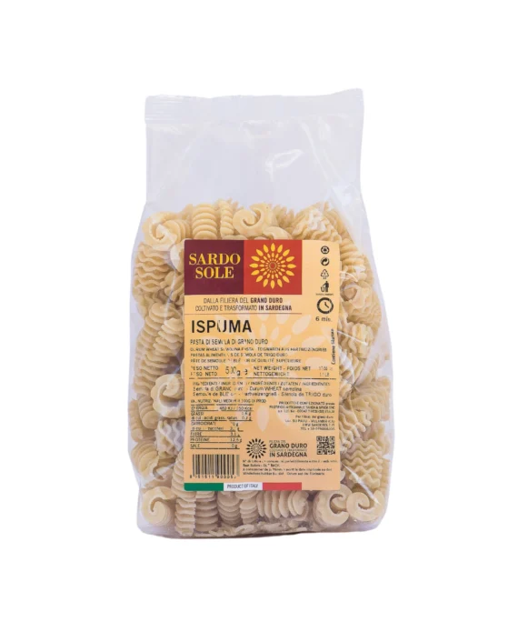Pasta di Semola di Grano Duro Ispuma - Sardo Sole 500 g