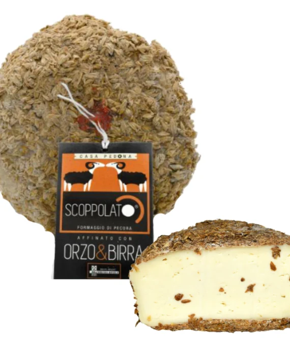 Pecorino Affinato con Orzo e Birra - Scoppolato 325 g