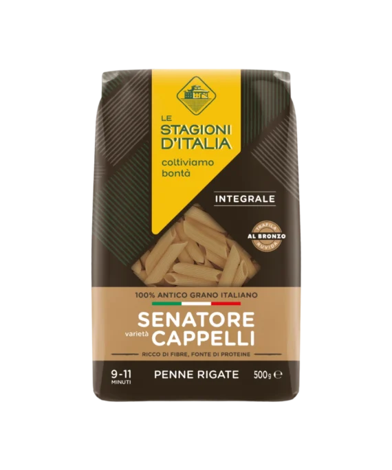 Penne Rigate Integrali Varietà Cappelli - Le Stagioni d'Italia 500 g