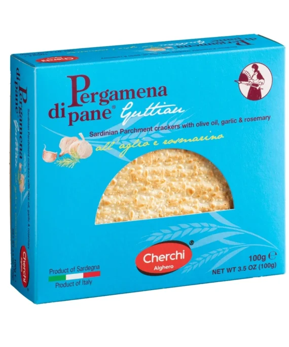 Pergamena di Pane Guttiau all'Aglio e Rosmarino - Cherchi 100 g