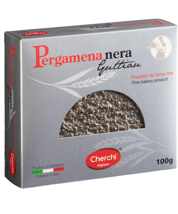 Pergamena Nera di Pane Guttiau - Cherchi 100 g
