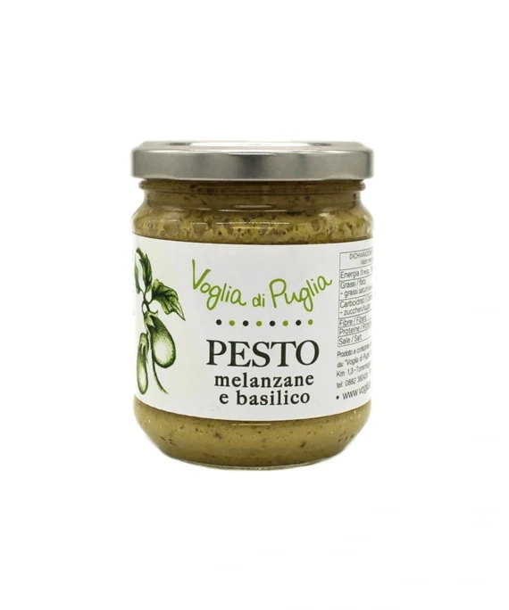 Pesto di Melanzane e Basilico - Voglia di Puglia 190 g