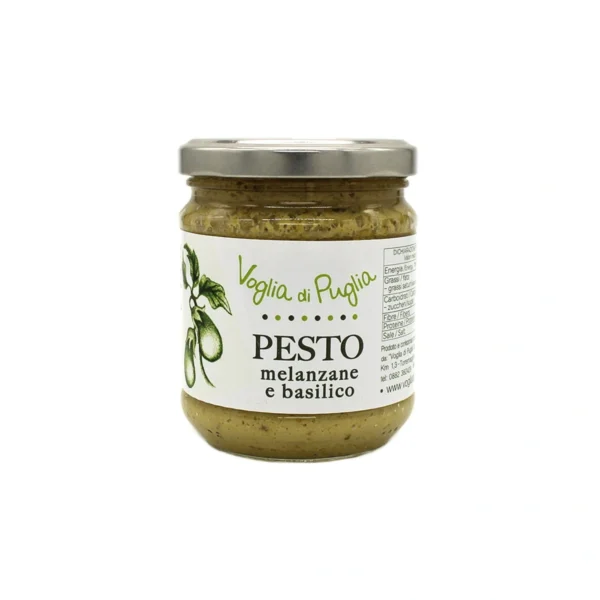 Pesto di Melanzane e Basilico - Voglia di Puglia 190 g