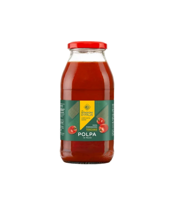 Polpa in Pezzi di Pomodoro Toscano - Le Stagioni d'Italia 500 g