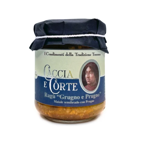 Ragù Grugno e Prugno di Maiale con prugne - Caccia e Corte 180 g