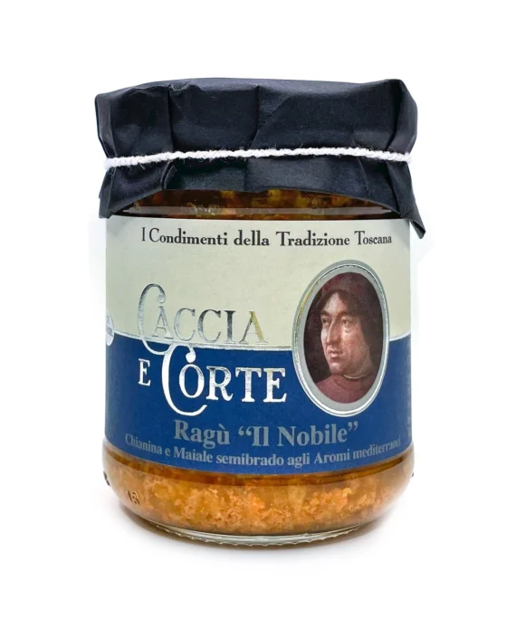 Ragù Il Nobile di Chianina e Maiale agli Aromi mediterranei - Caccia e Corte 180 g