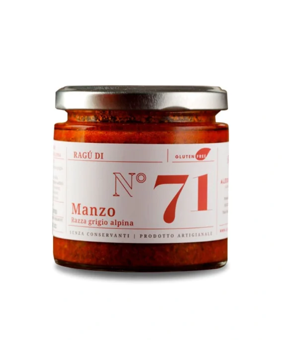 Ragù di Manzo di Grigia Alpina Artigianale n°71 - Brusadin 210 g