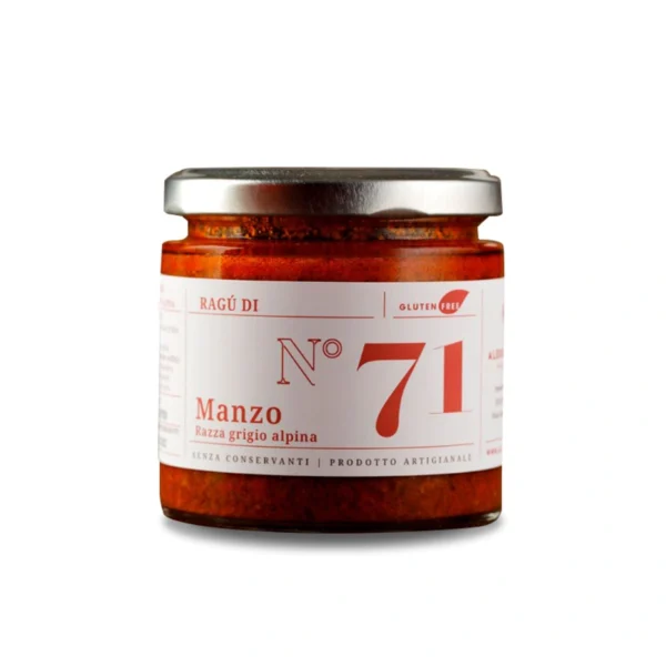Ragù di Manzo di Grigia Alpina Artigianale n°71 - Brusadin 210 g