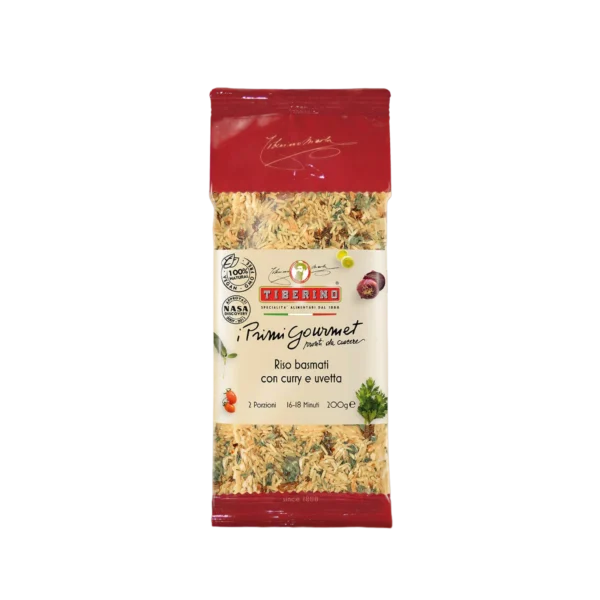 Riso Basmati al Curry e Uvetta - Tiberino 200 g