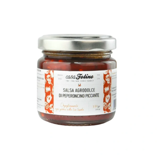Salsa Agrodolce di Peperoncino Piccante - CasaFolino 110 g