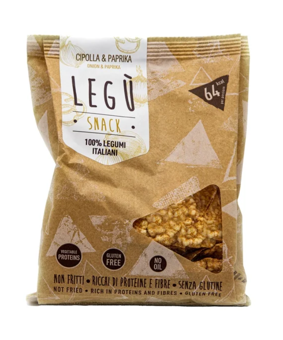 Snack Triangoli con Cipolla e Paprika - Legù 40 g