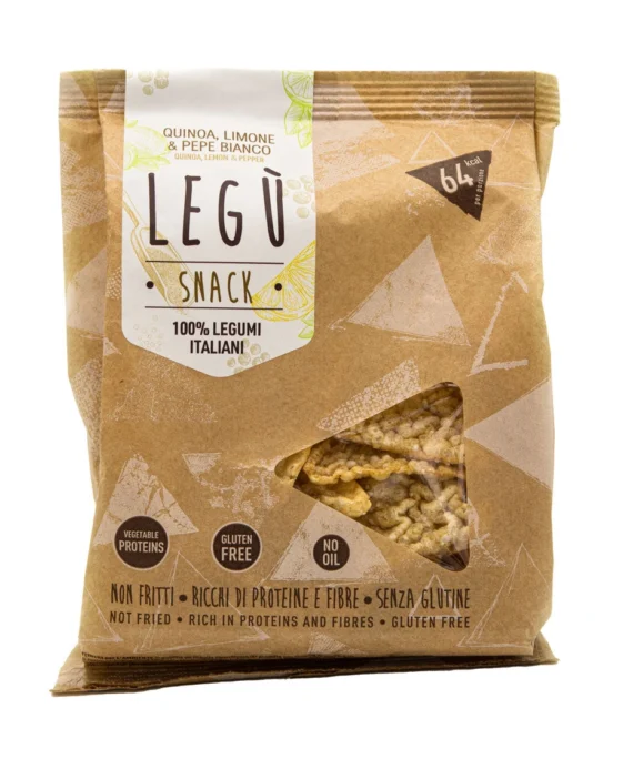 Snack Quinoa, Limone e Pepe Bianco Legù 40 g