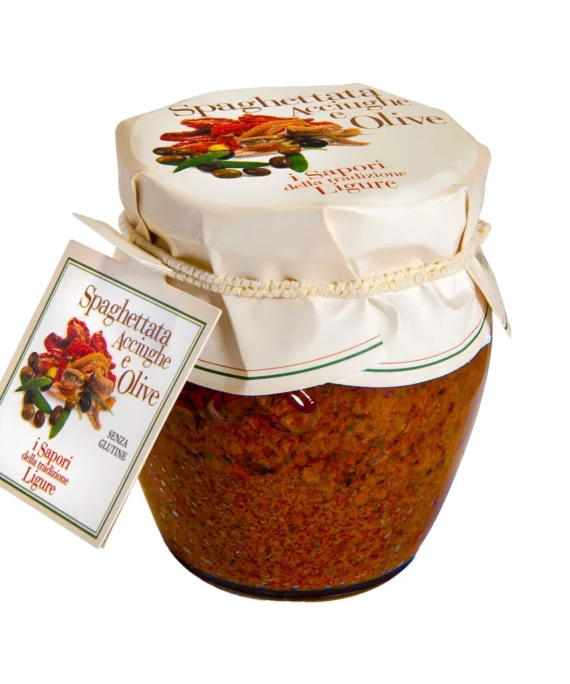 Spaghettata Acciughe e Olive - Italpesto 180 g