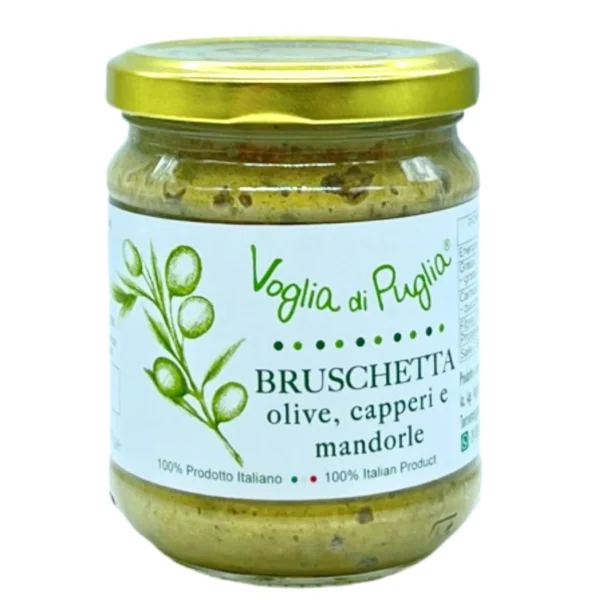 Bruschetta di Olive, Capperi e Mandorle - Voglia di Puglia 190 g