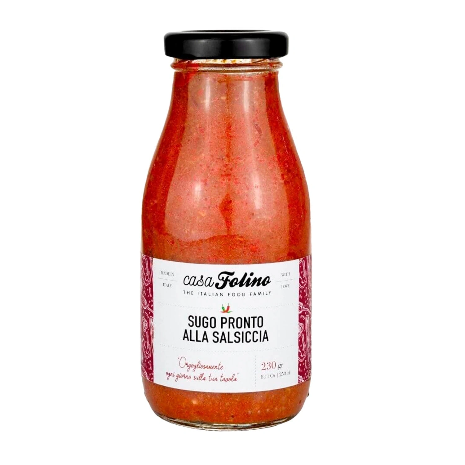 Sugo con Salsiccia Calabrese CasaFolino 230 g Destination Gusto Italia